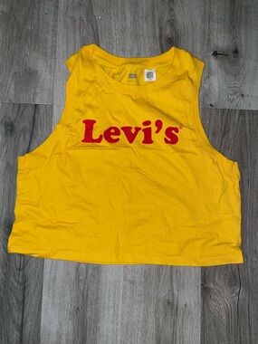Levi's Yellow Tank with Red Logo